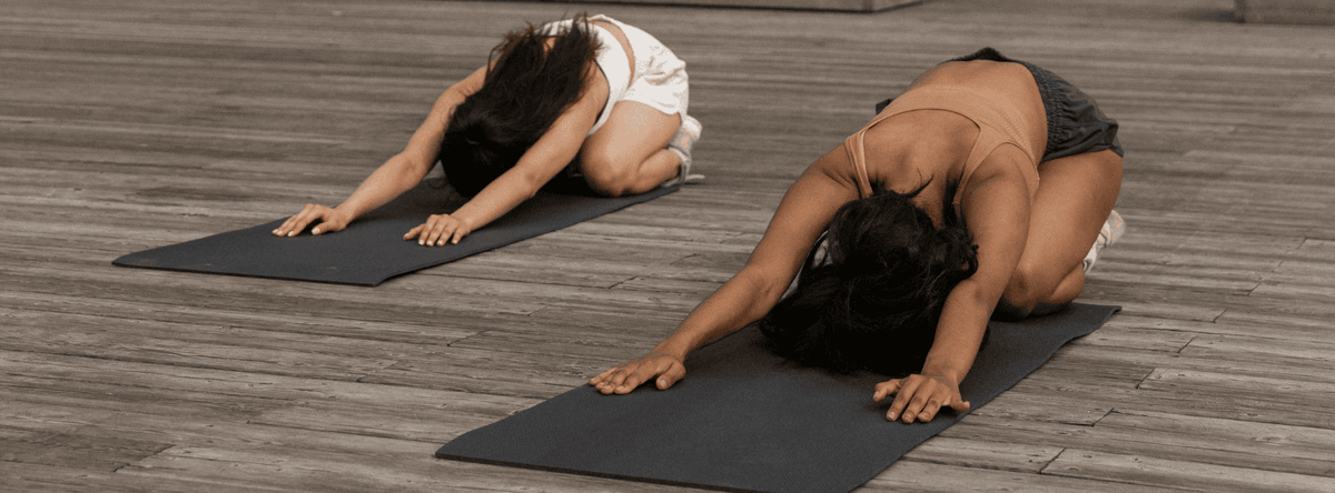 Child's pose for root chakra