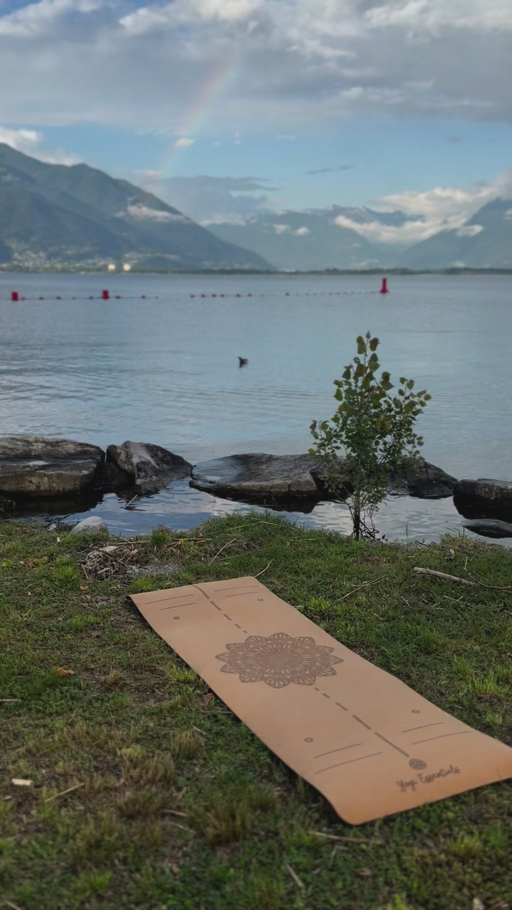 Yogamatte Kork - Ausrichtungsmatte