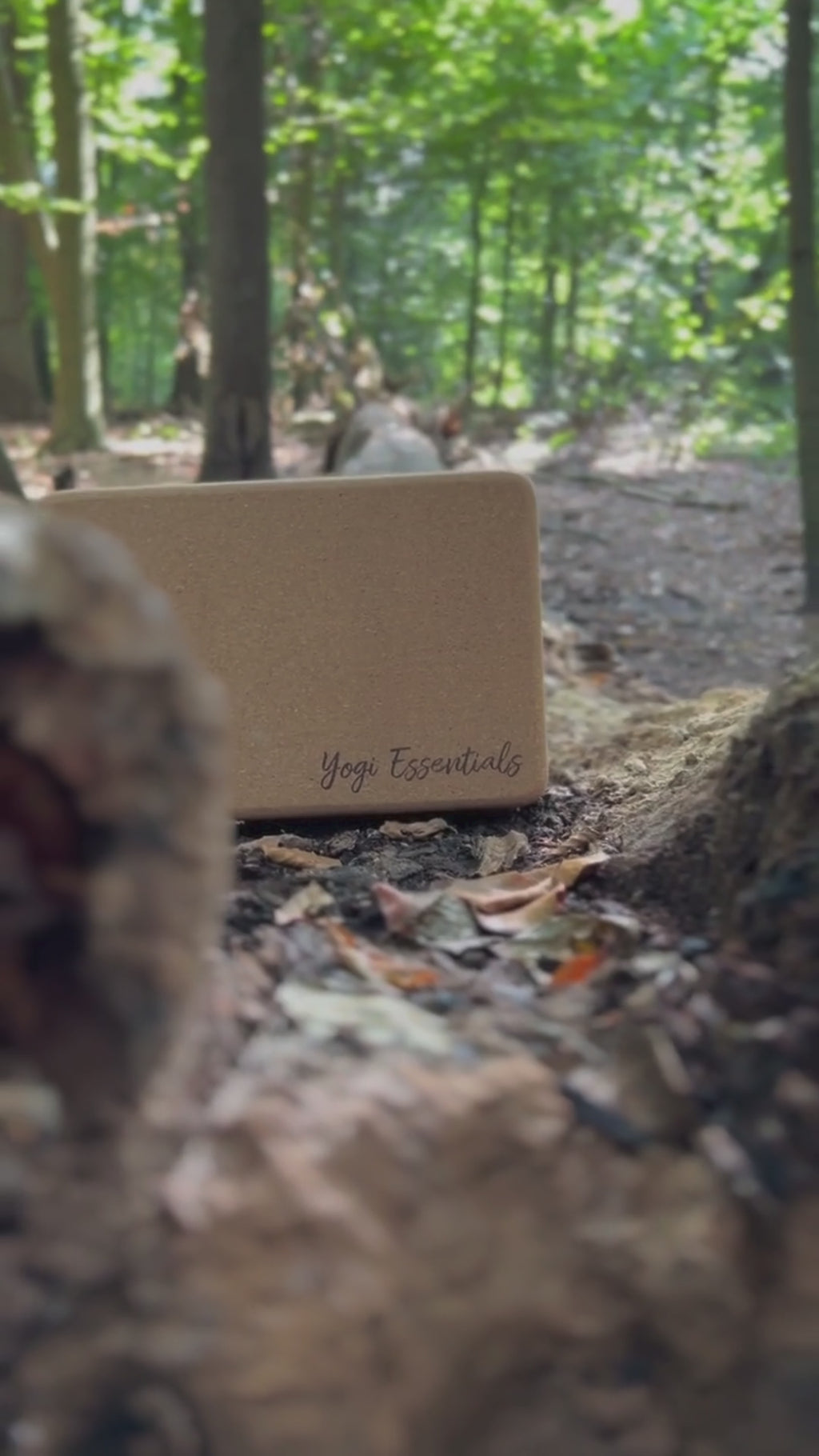 Cork Yoga Block - Logo