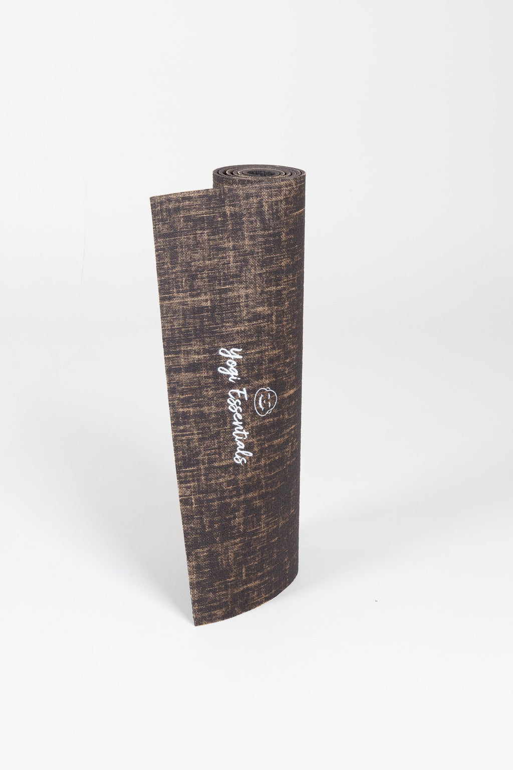 Yogi Essentials Yoga- en pilatesmatten Jute Eco Yogamat Logo - Bruin