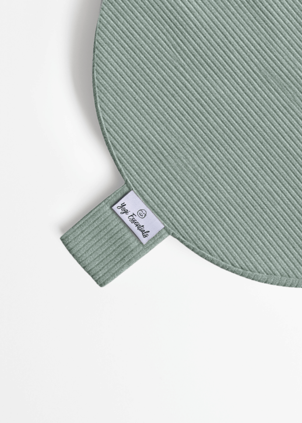 Yogi Essentials Meditatiekussen Losse Hoes - Ribstoffen Meditatiekussen - Sage