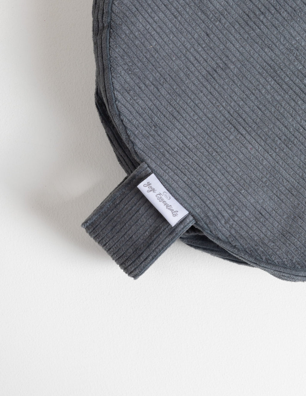 Yogi Essentials Meditatiekussen Losse Hoes - Ribstoffen Meditatiekussen - Smoke