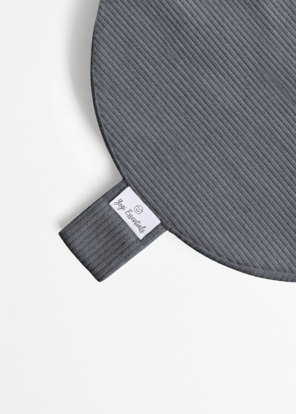 Yogi Essentials Meditatiekussen Losse Hoes - Ribstoffen Meditatiekussen - Smoke