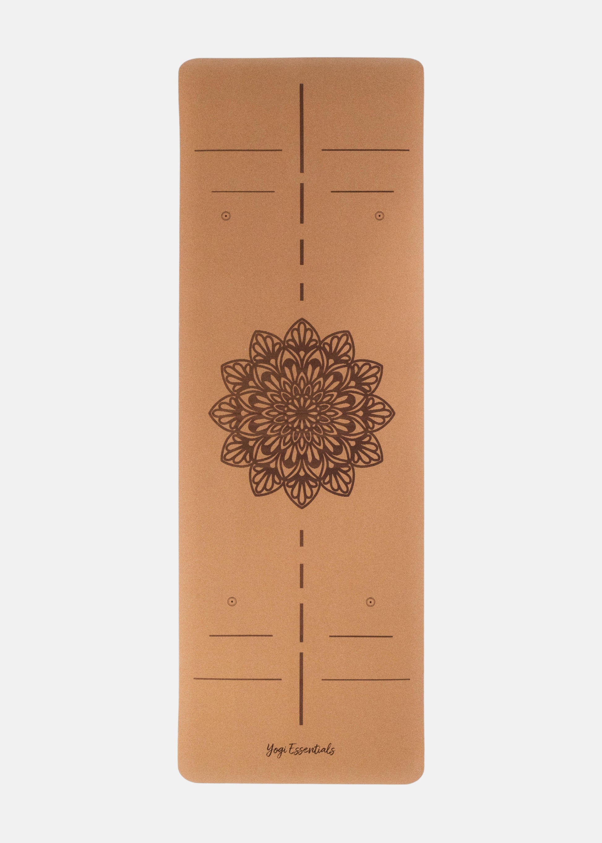 Yogi Essentials Yoga- en pilatesmatten NEW Kurk Yogamat - Alignment