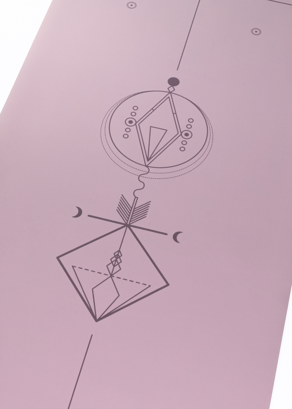 Yogi Essentials Yoga- en pilatesmatten NEW Natuurrubber Yogamat - Alignment - Lavender