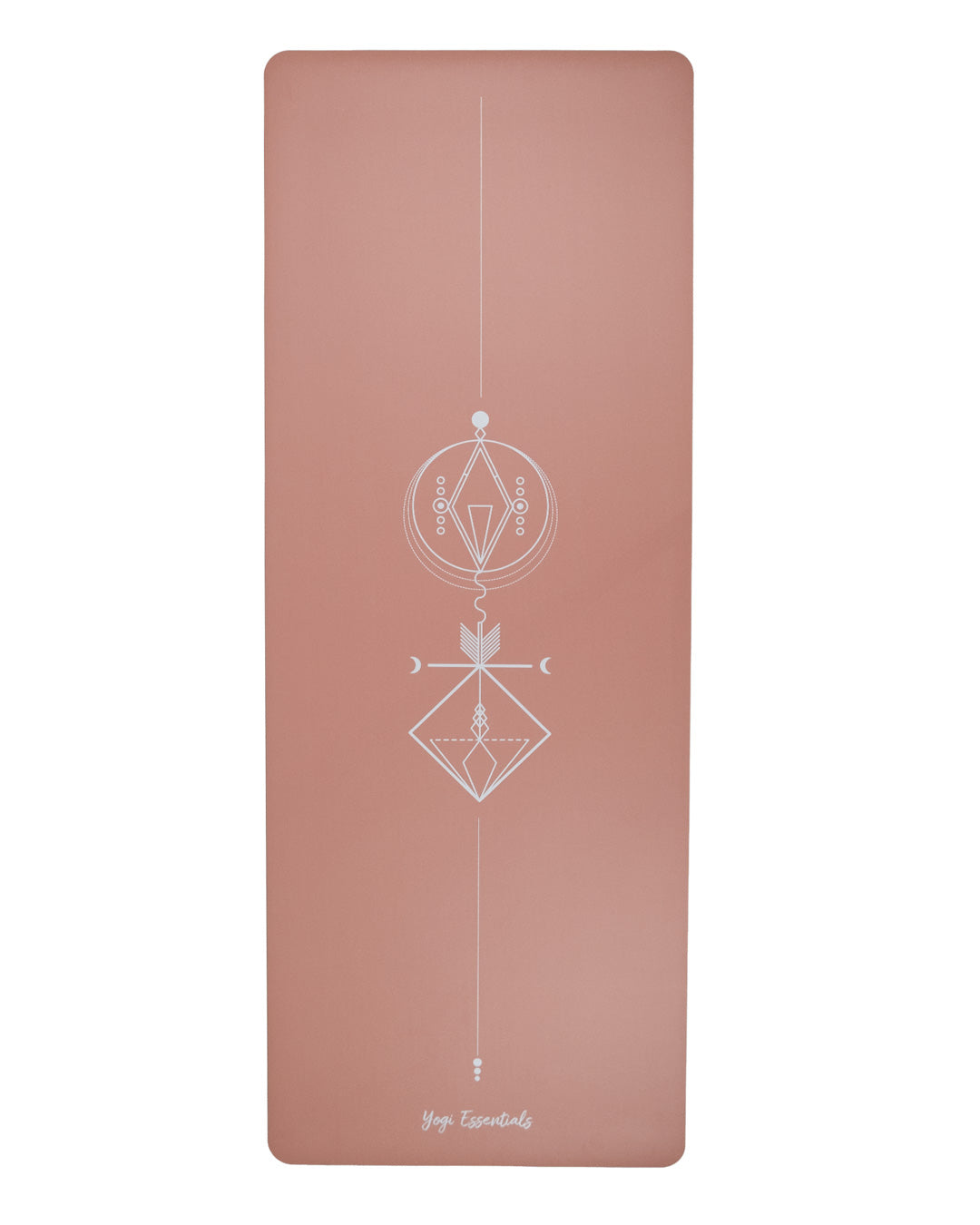 Yogi Essentials Yoga- en pilatesmatten PU rubber Yoga Mat Mandala - Pink