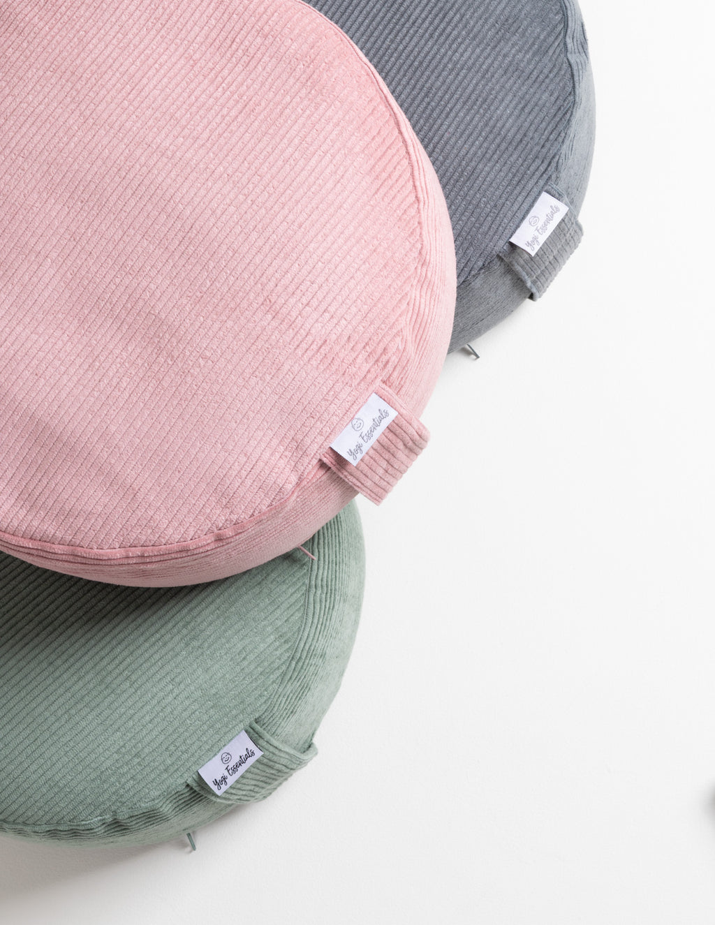 Yogi Essentials Yoga en pilates Ribstoffen Meditatiekussen - Roze